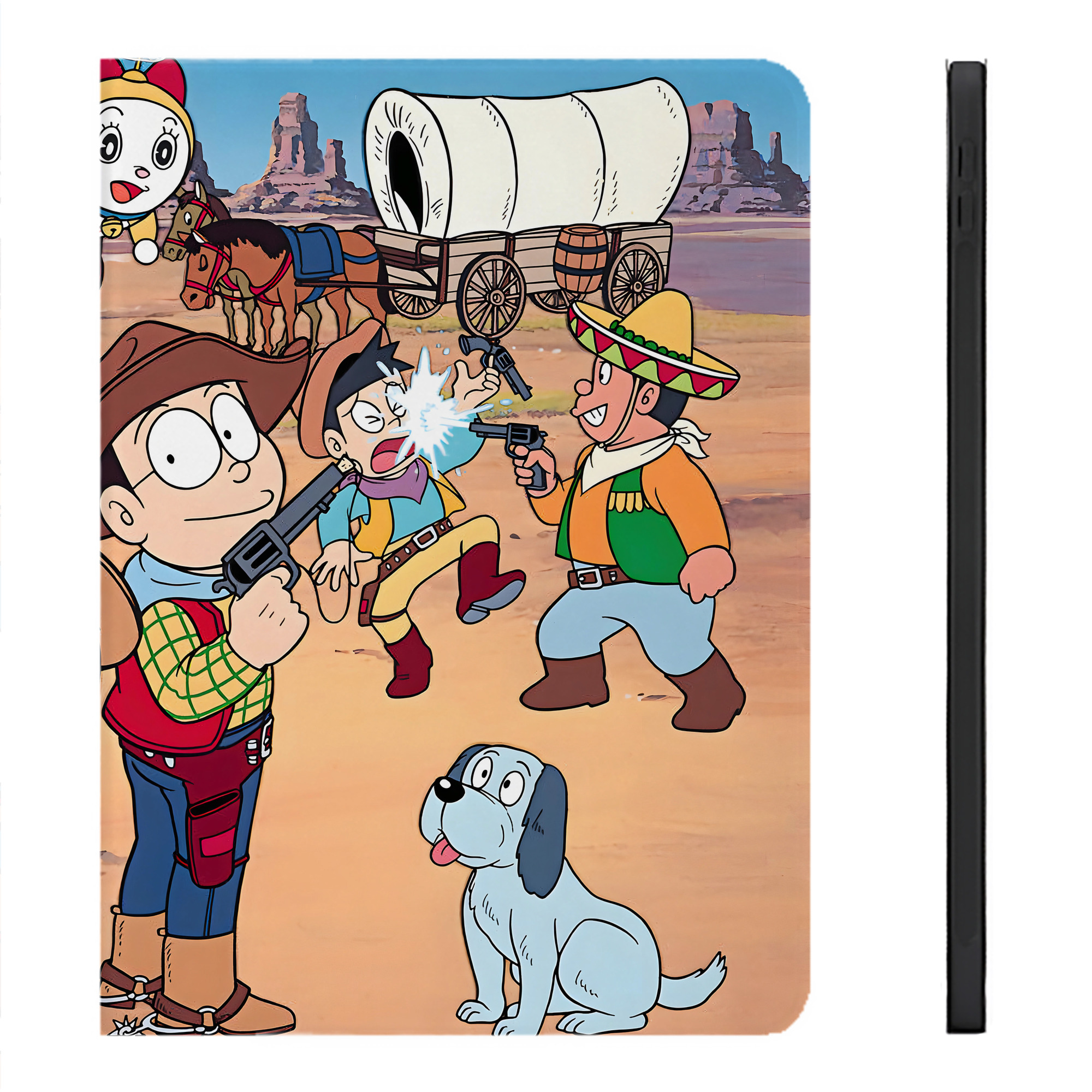（画像用） ドラえもん Doraemon IPadケース ペンホルダー付き ブックスタイルデザイン